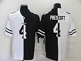 Nike Cowboys 4 Dak Prescott Black And White Split Vapor Untouchable Limited Jersey Dzhi,baseball caps,new era cap wholesale,wholesale hats